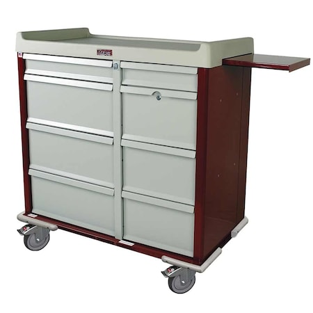 Medication Carts 4 Drawer, Standard Line 600/ Model Punch Card Medication Cart SL602PC